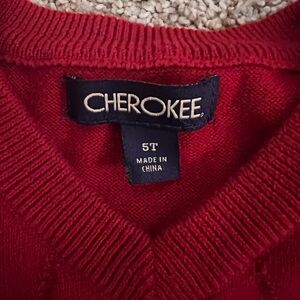 Boys’ Cherokee Vibrant Red Knit Sweater